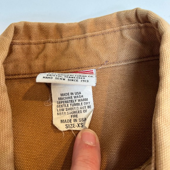 Pointer Brand LC King Brown Duck Canvas Chore Coat Made in USA Mens XS - Picture 6 of 16